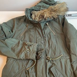 Athleta Green Parka Coat sz. small